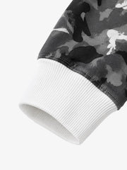 Graffiti Letter Camo Graphic Sweatshirt