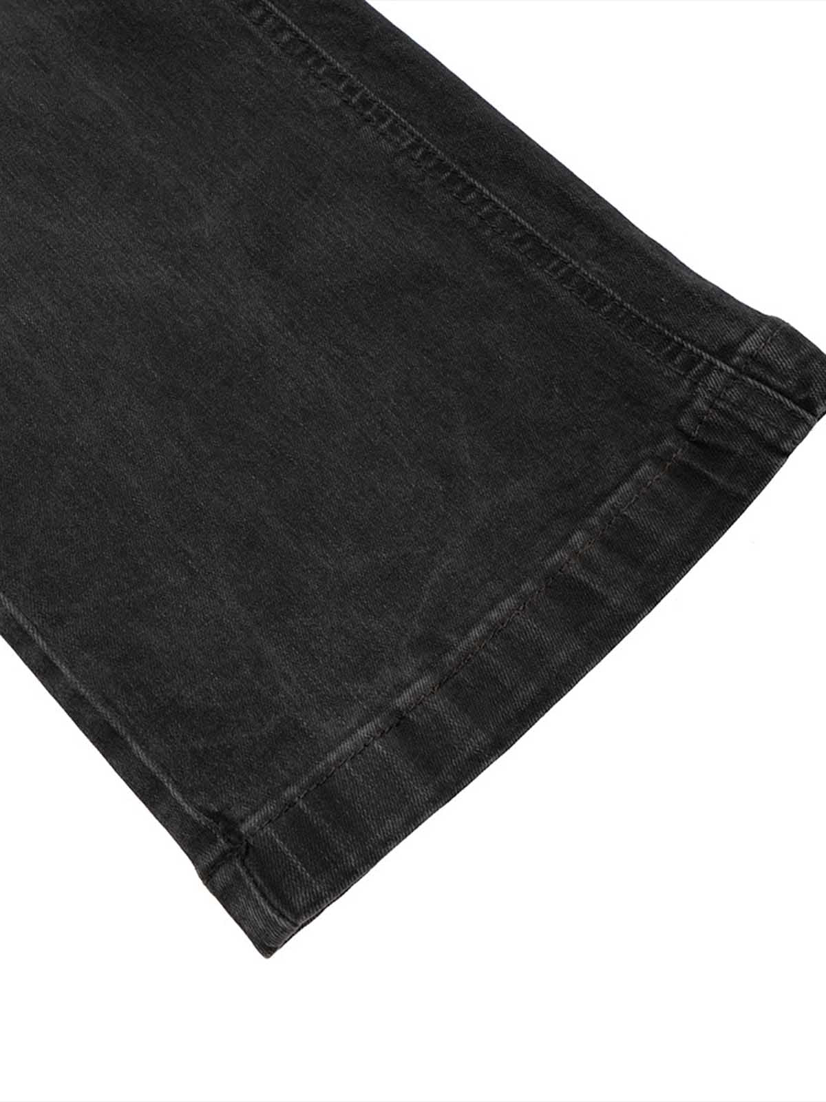 Scorpion-Embossed Multi-Pocket Distressed Cargo Jeans