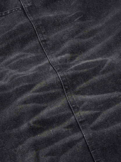 Washed Distressed Multi-Pocket Cargo Jeans 