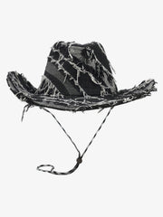 Distressed Patchwork Cowboy Hat 