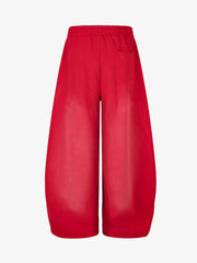 Letter Graphic Wide-Leg Sweatpants
