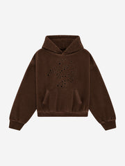 Vintage-Wash Heavyweight Denim Hoodie