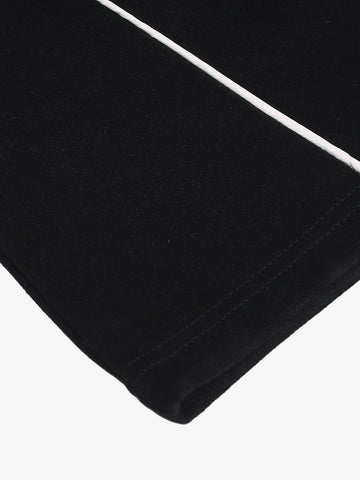 Cotton Blend Oversized Sport T-Shirt with Contrast Panels and Logo Print 