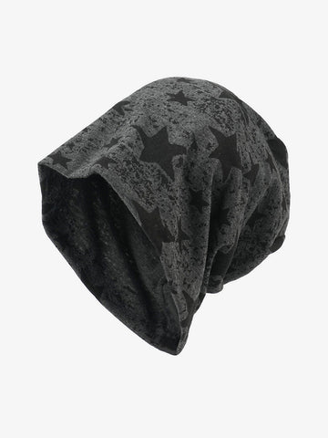 Street Double-Layer Five-Pointed Star Pullover Hat 