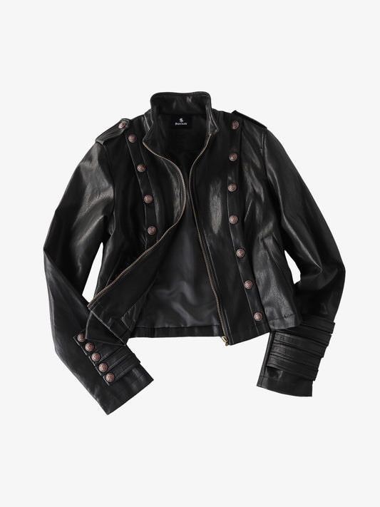 Napoleon-Kunstlederjacke