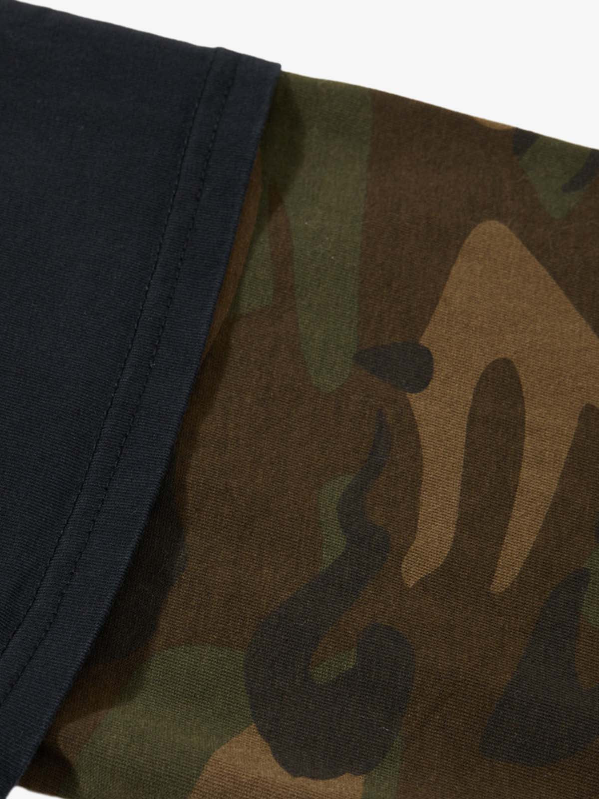 Character Graphic Spray-Dyed Distressed Layered Long Sleeve Top
