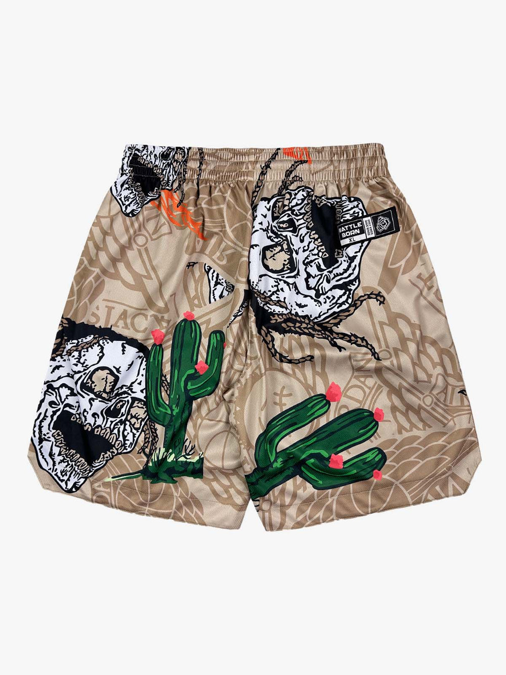 Skull Graphic Athletic Shorts 