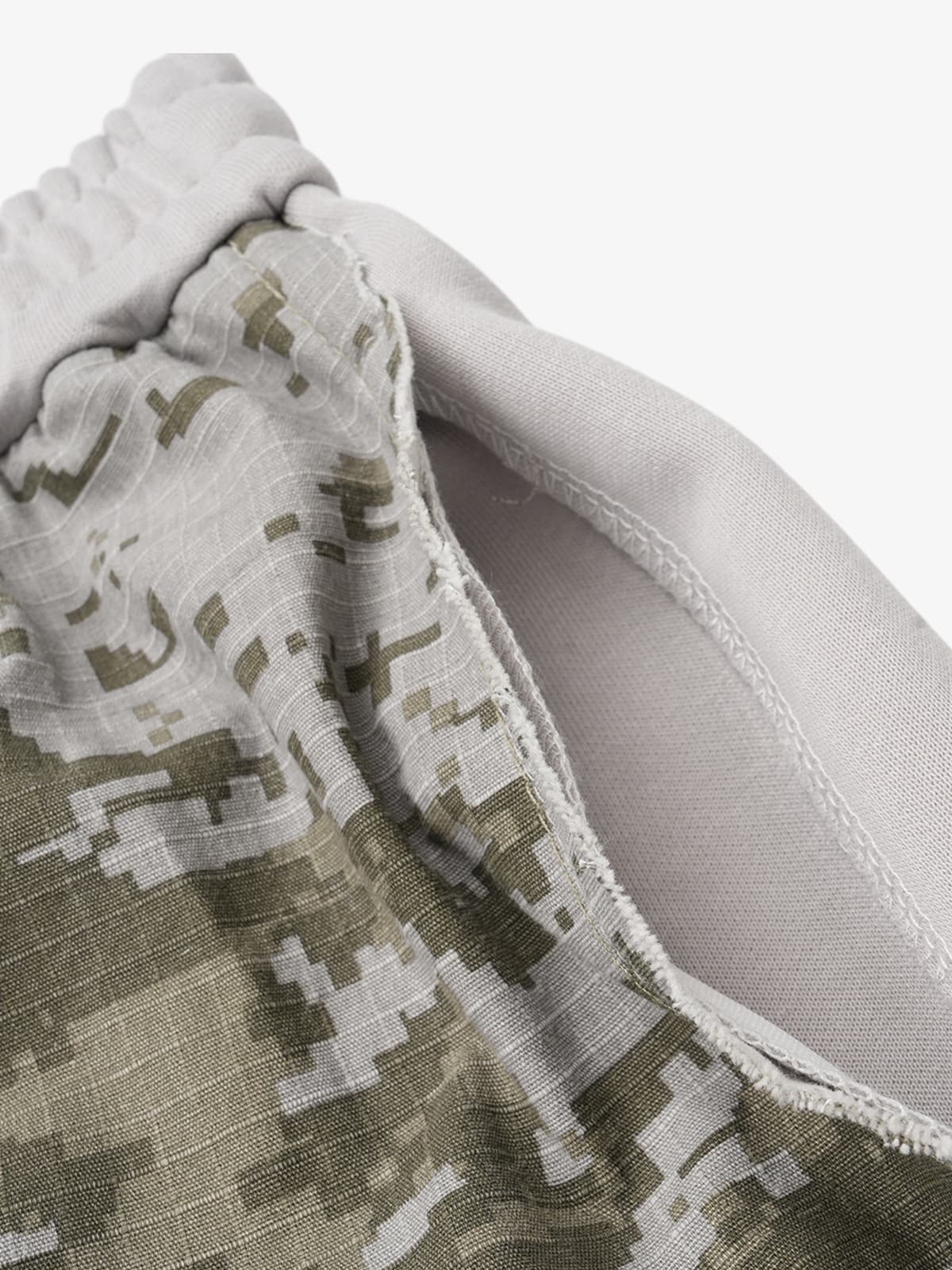 Vintage Leopard 3D Print Double Waistband Washed Jeans 