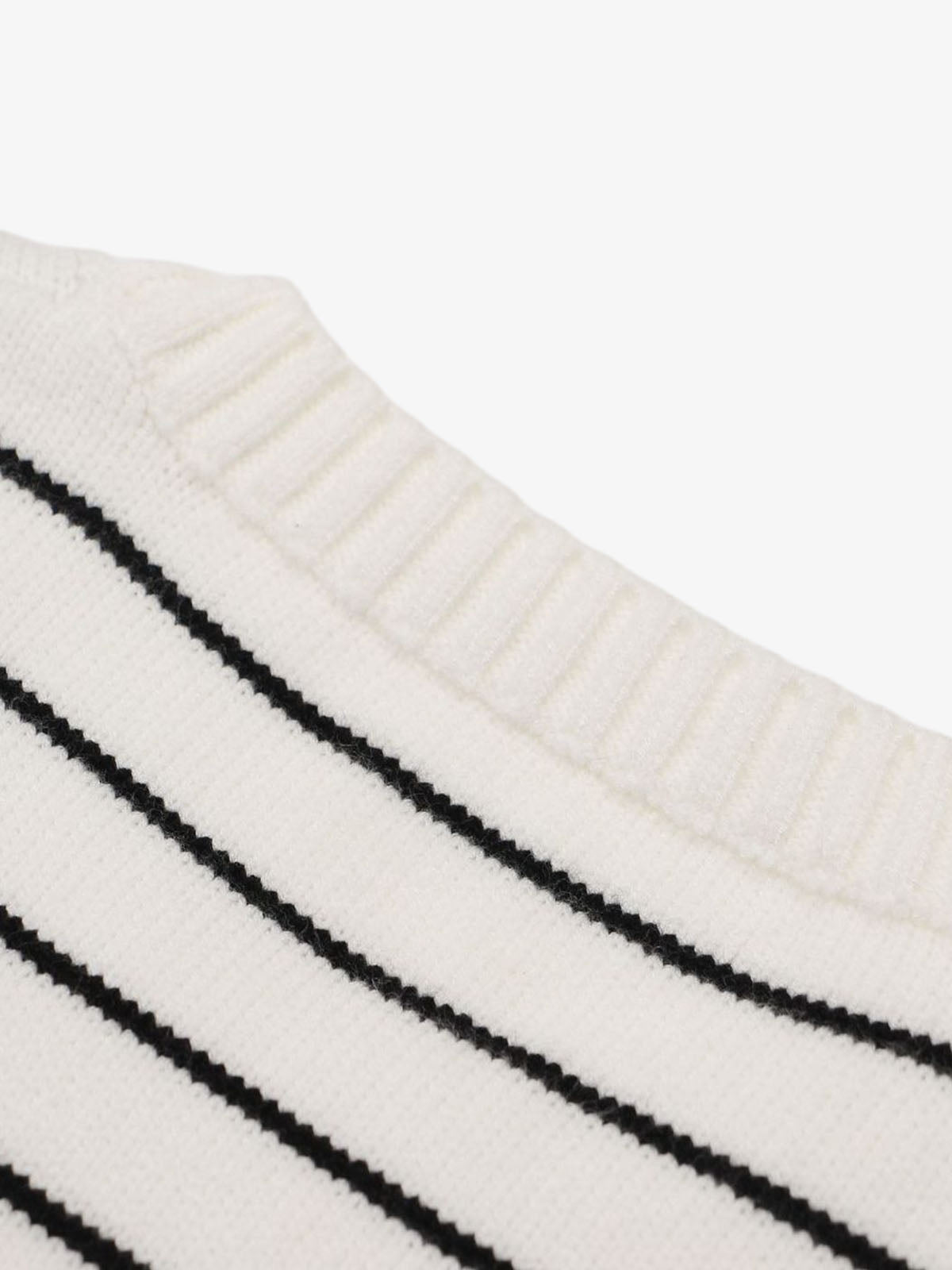 Striped Star-Embellished Sweater for Casual Elegance 
