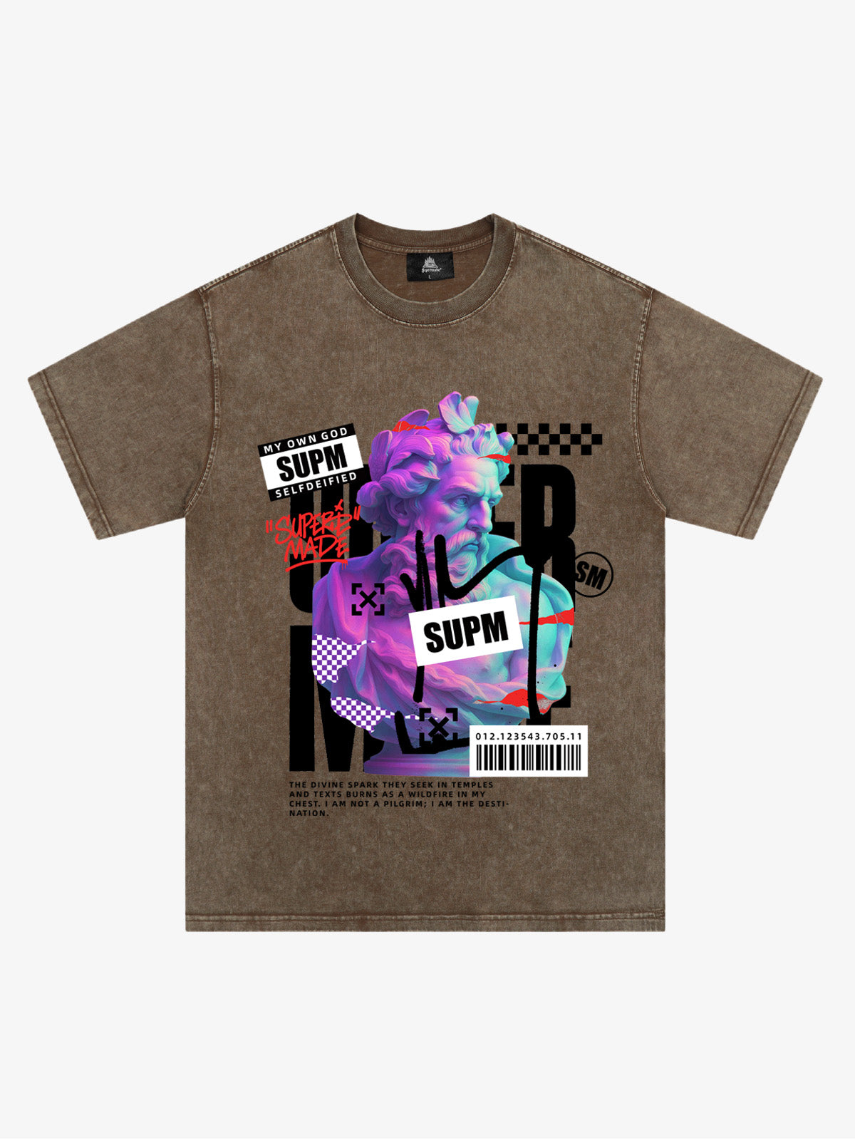 Unique Graphic T-Shirt with Bold Artistic Design for Men 
