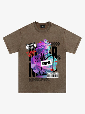 Unique Graphic T-Shirt with Bold Artistic Design for Men 