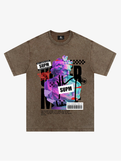 Unique Graphic T-Shirt with Bold Artistic Design for Men 
