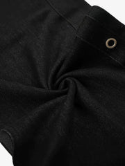 Dekonstruierte Scimitar-Jeans mit Knopfleiste
