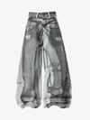 Vintage Illusion Graphic Ultra-Baggy Jeans