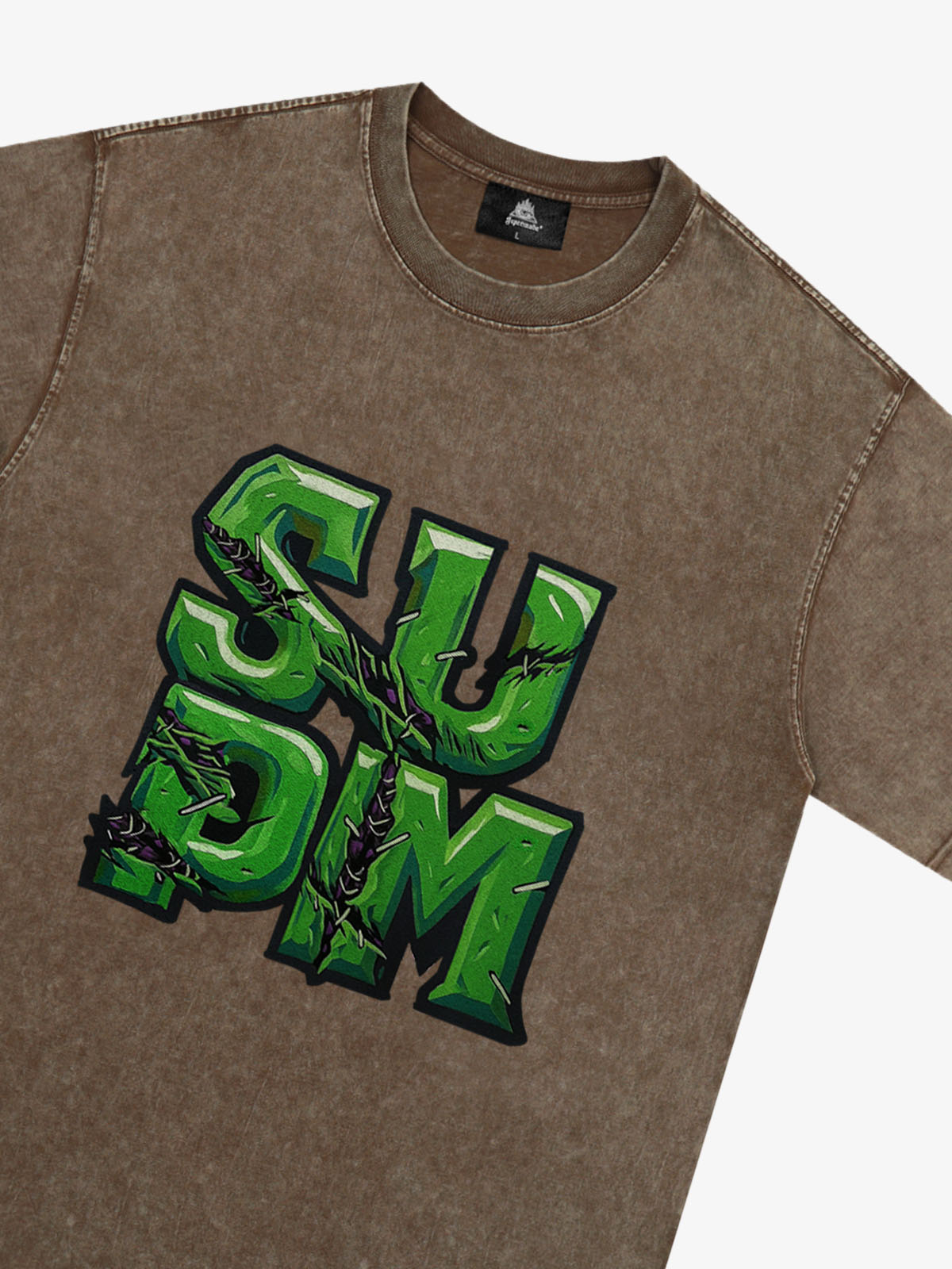 Supermade Street Green Thorn Font T-Shirt 