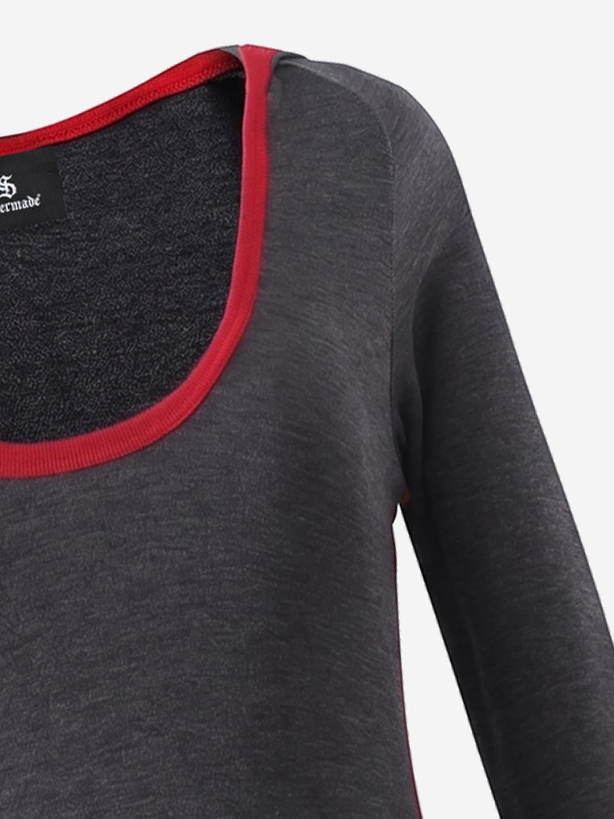 Color Block Hooded Tee