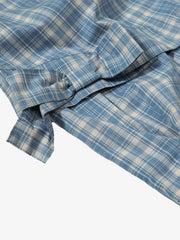 Retro Plaid Lace-Up Cargo Pants 