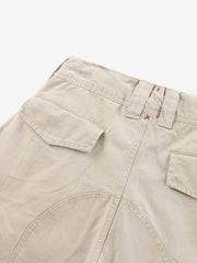 Curved-Hem Baggy Cargo Pants 