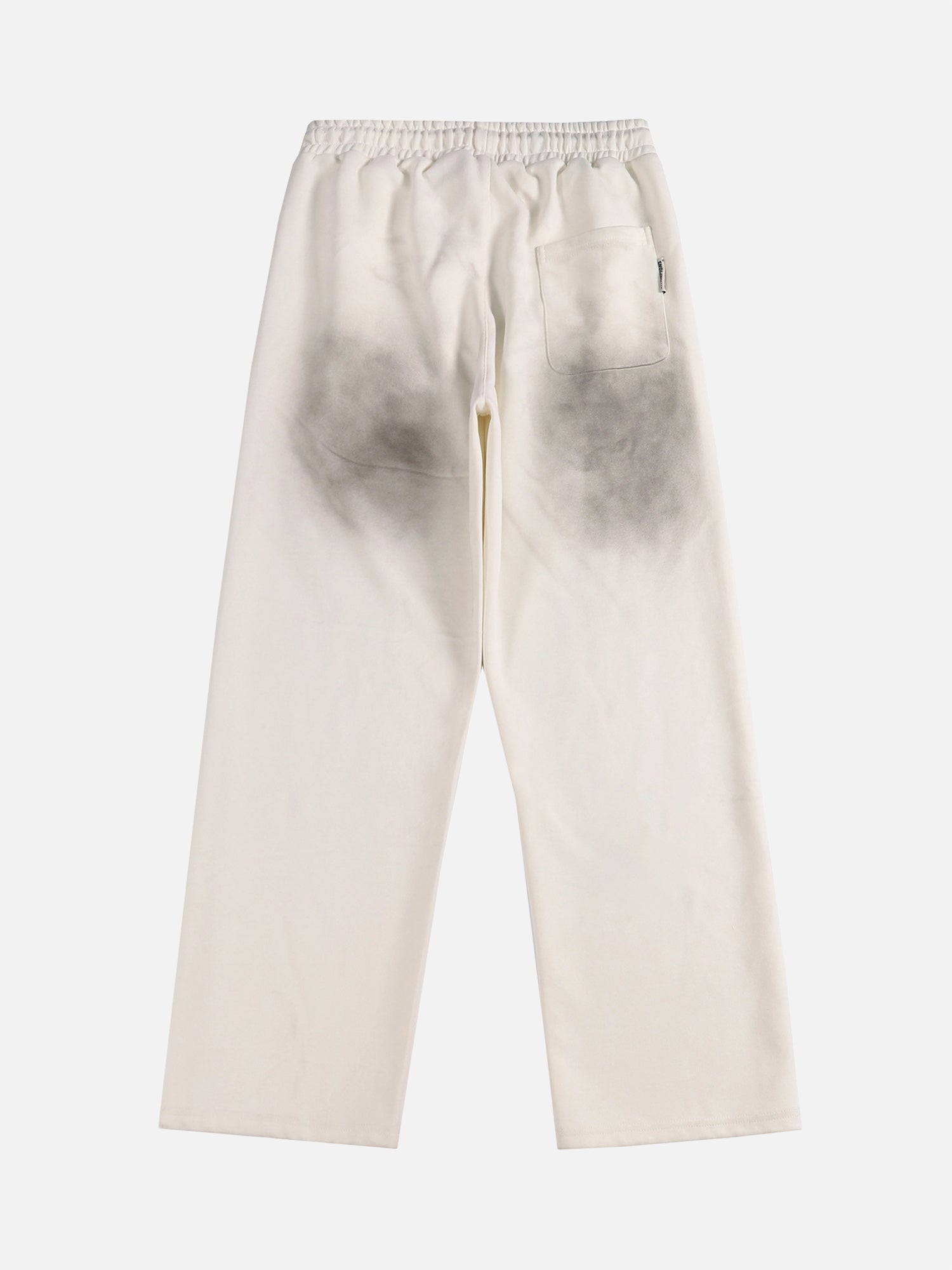 Thesupermade American Style Spray Painted Letters Washed Casual Sweatpants