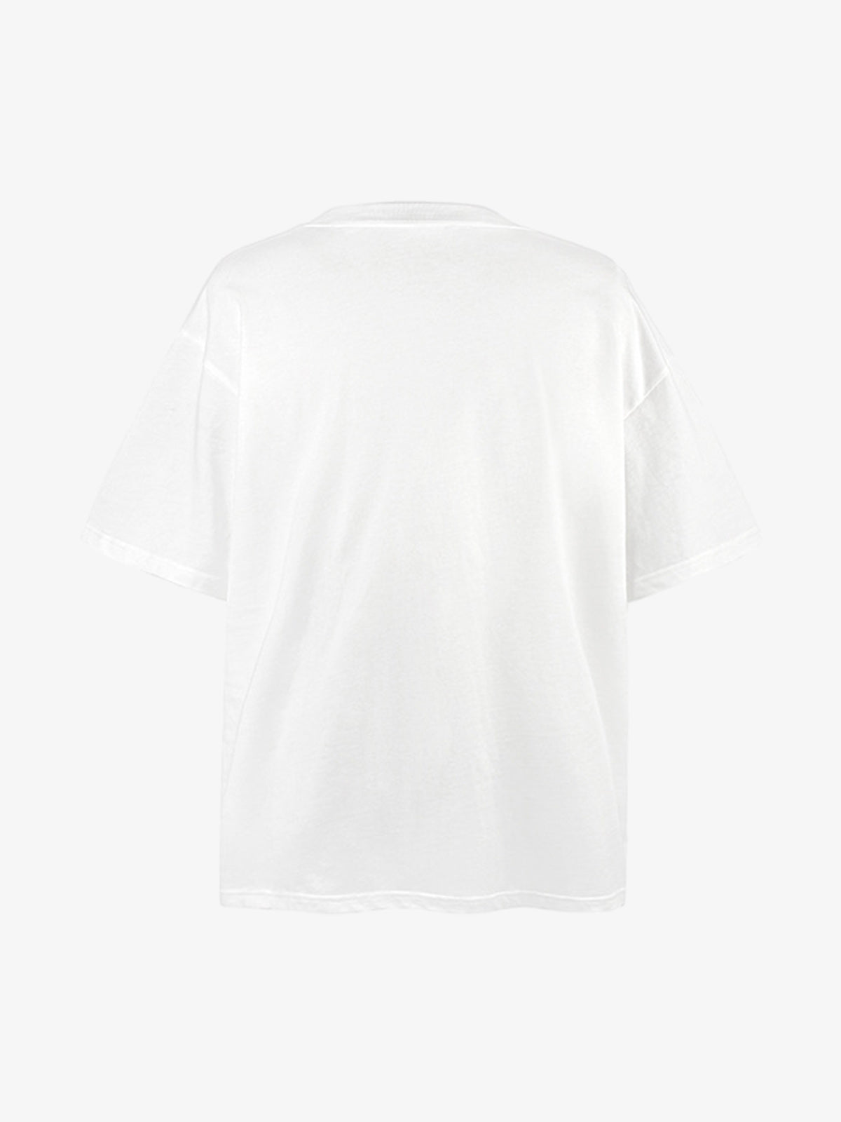 Thesupermade American Retro Color-blocked Letter Print T-shirt 