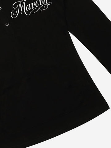 Star Graphic Hooded Long Sleeve Tee