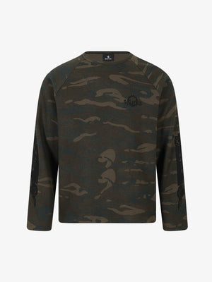 Camo Graffiti Waffle Long Sleeve Tee