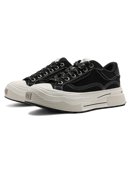 Contrast Color Derivative Casual Canvas Shoes 