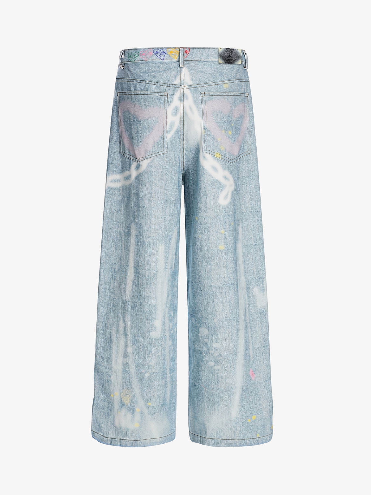 American Vintage Street-Style Graffiti Jeans