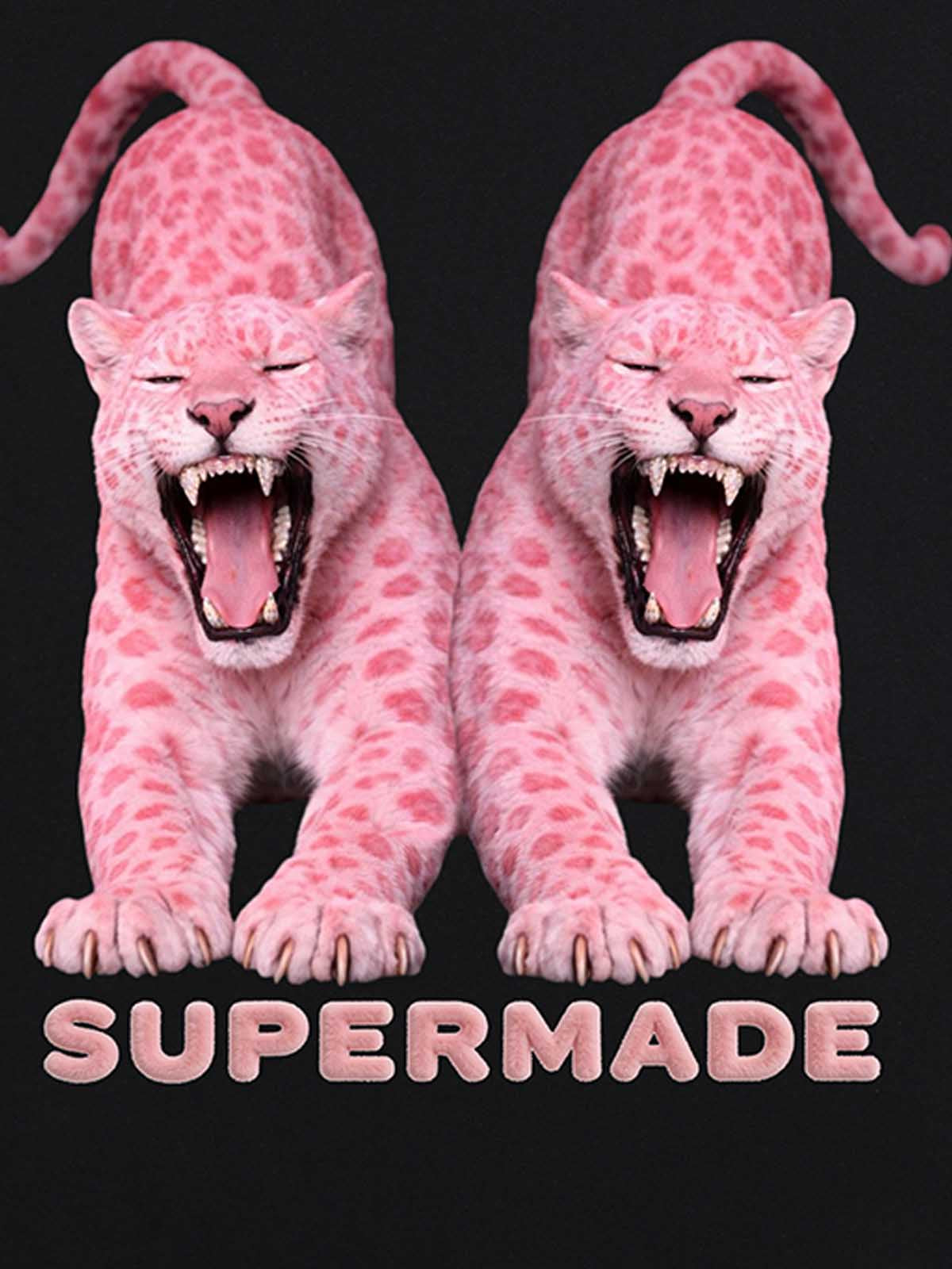 Vintage Pink Leopard Graphic T-Shirt 
