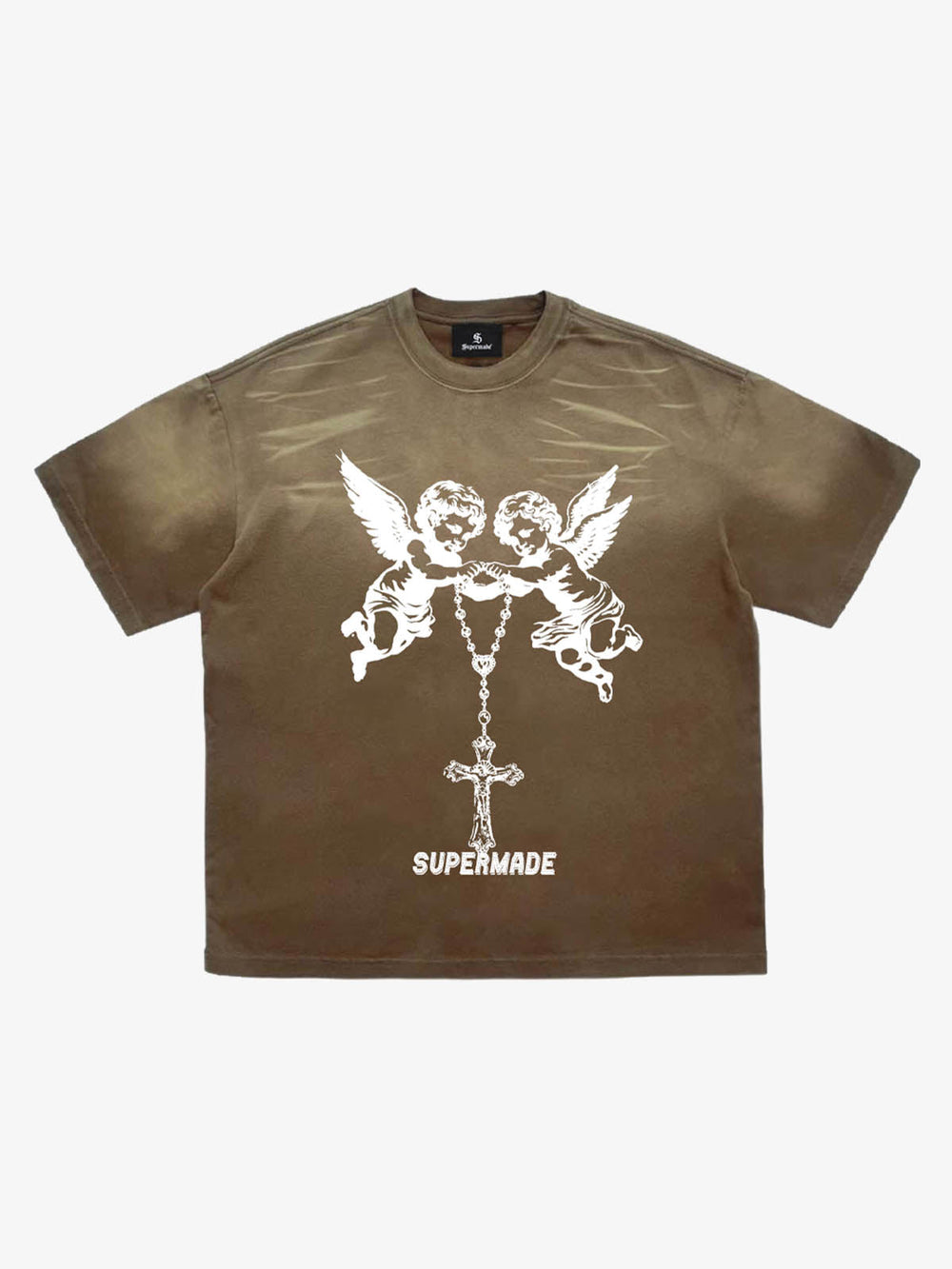 Twin Angels Cross Washed T-Shirt 