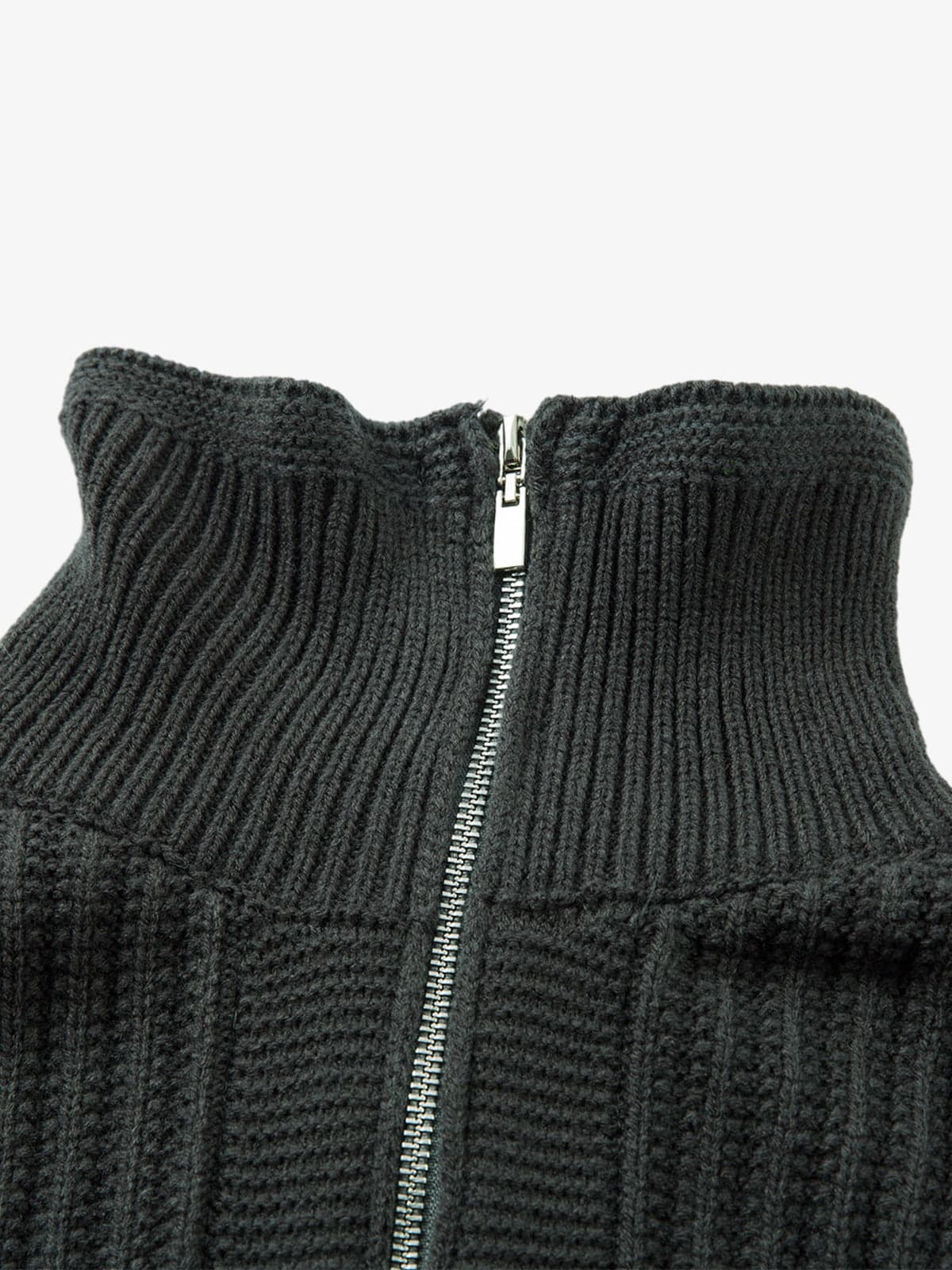 Men's Ribbed Half-Zip Sweater - Stylish and Cozy for Everyday Wear 