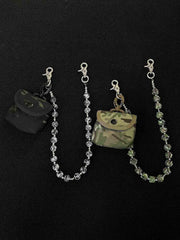 Retro Camouflage Wallet Chain 