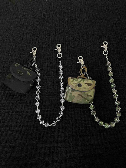 Retro-Camouflage-Geldbörsenkette