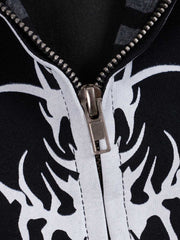 Thorn Portrait Graphic Distressed Gradient Hoodie; Black / S, Black / M, Black / L, Black / XL