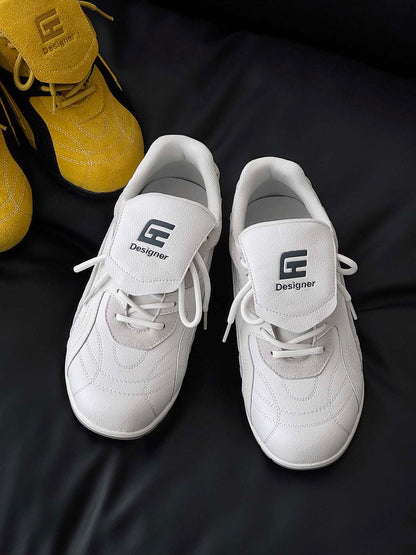 Stylish Yellow Casual Sneakers for Everyday Wear - Comfortable and Versatile Design 