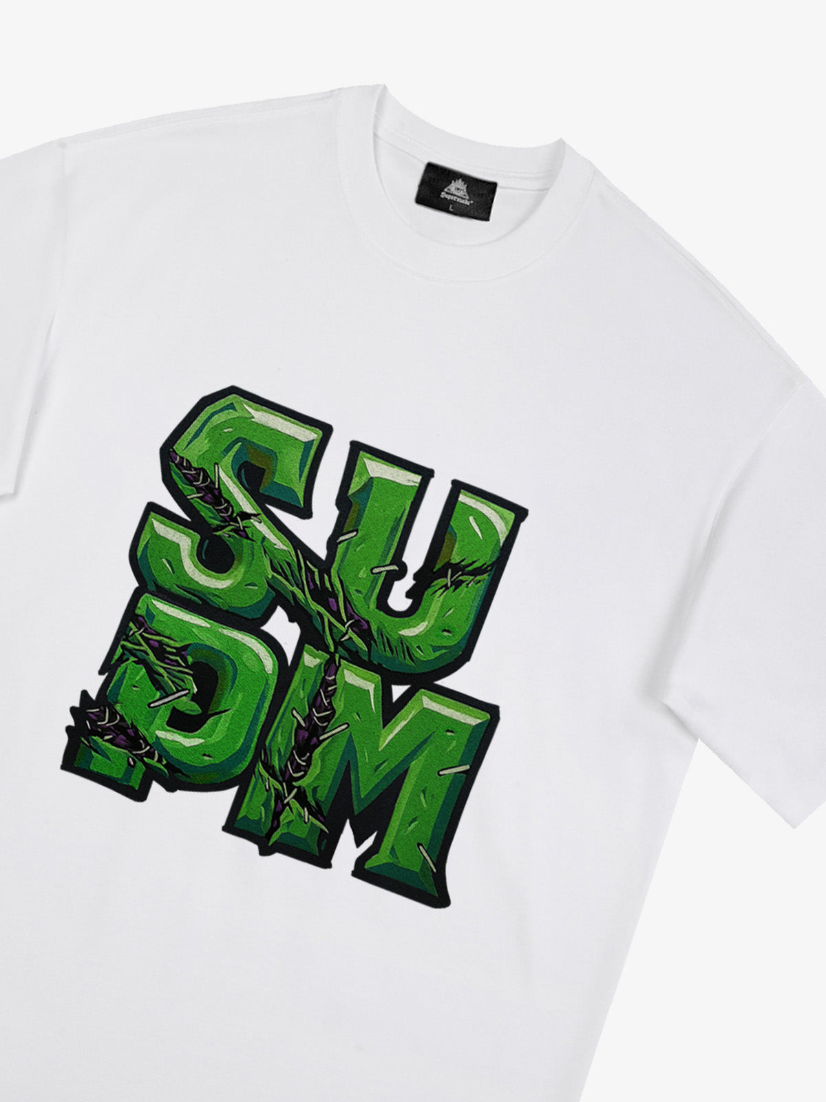 Supermade Street Green Thorn Font T-Shirt 