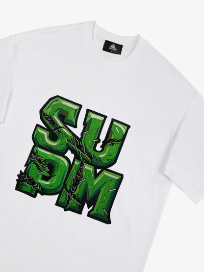 Supermade Street Green Thorn Font T-Shirt 