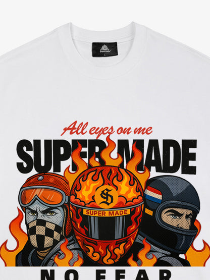 Motorcycle racing graphic T-shirt 