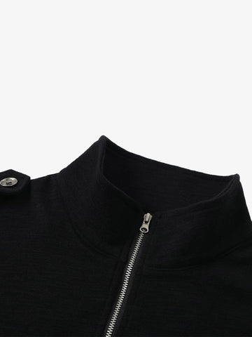 Ribbed Zip Base Layer