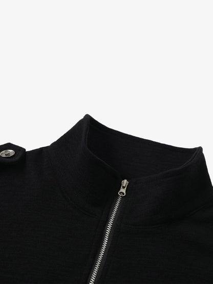 Ribbed Zip Base Layer