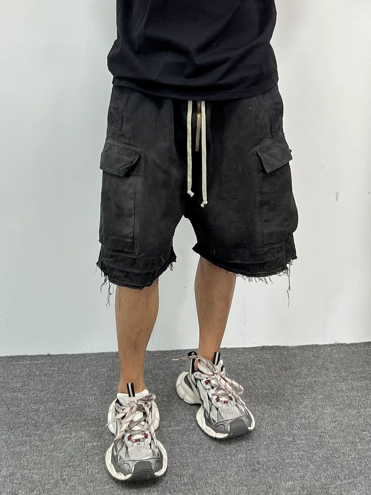 Street RO Washed Denim Cargo Jort