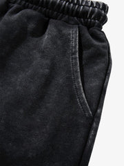 Distressed Skull Rhinestone Shorts
