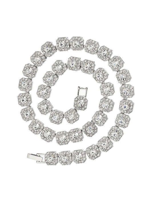 Thesupermade Round Diamond Cuban Necklace 
