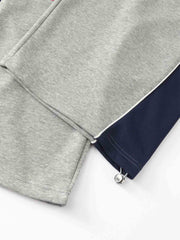 Color Block Embroidered Adjustable-Hem Sweatpants