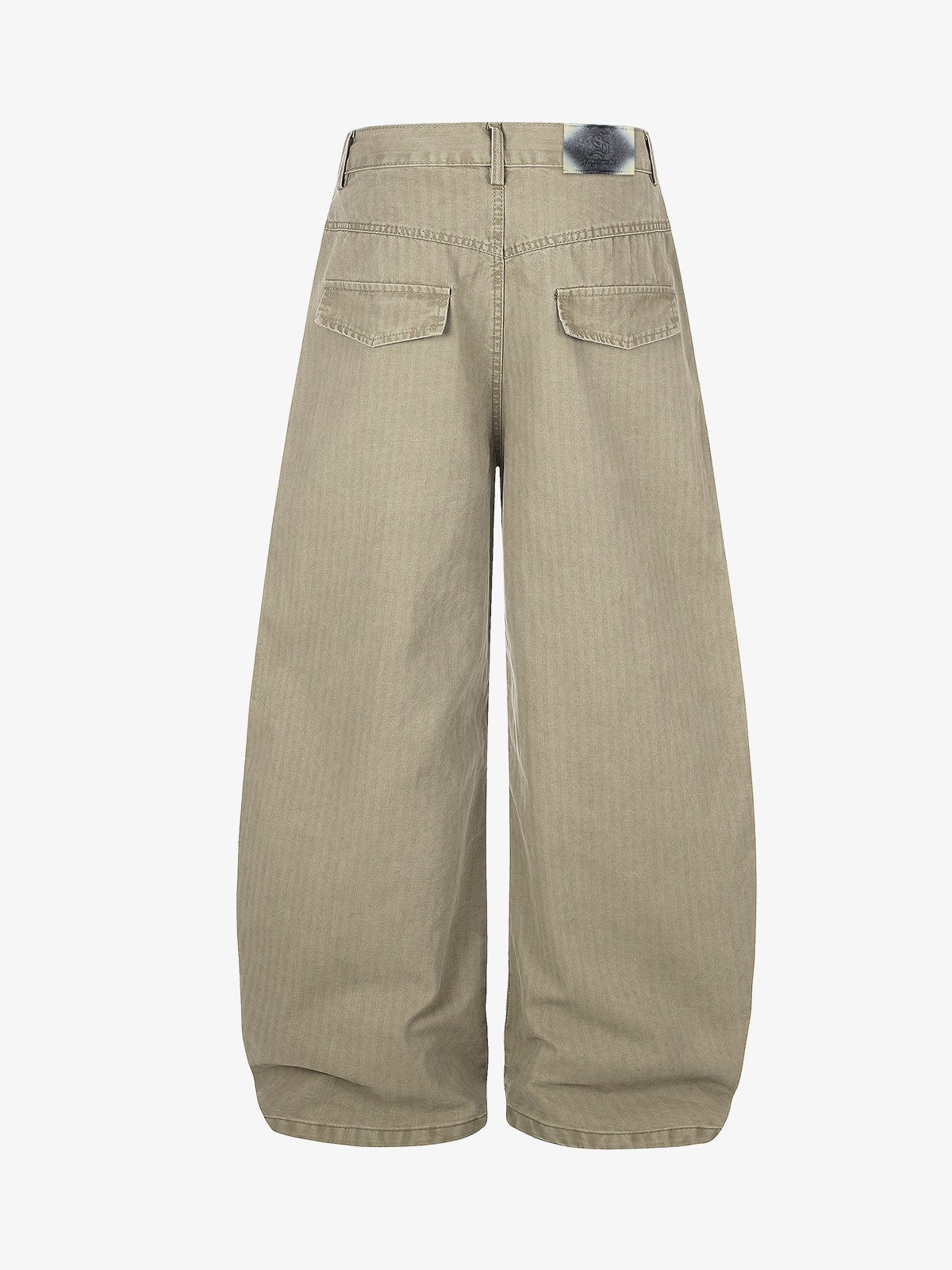 Cross Pattern Rhinestone Baggy Pants
