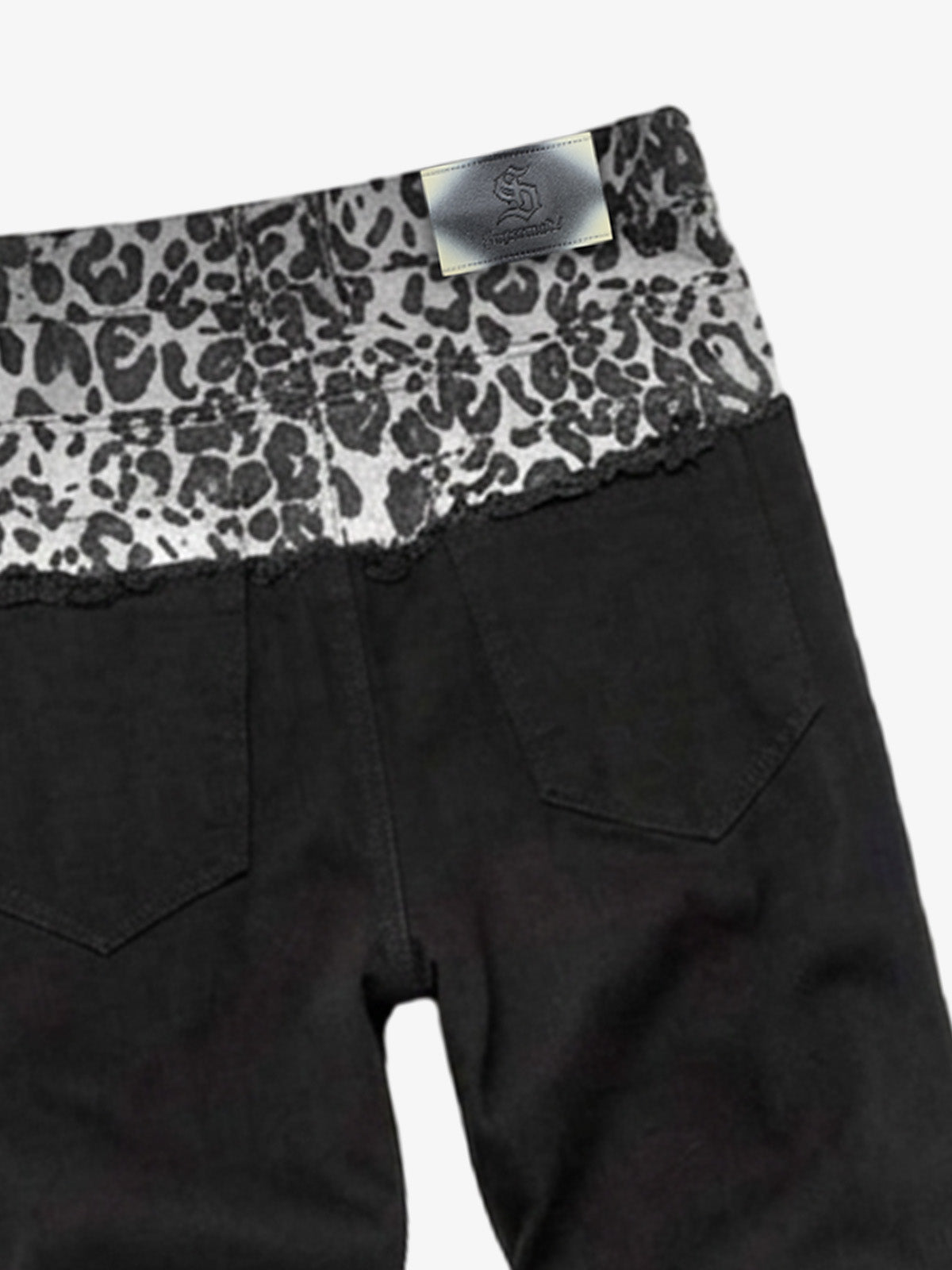 Leopard Patchwork Trousers