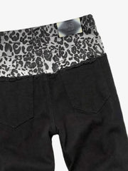 Leopard Patchwork Trousers