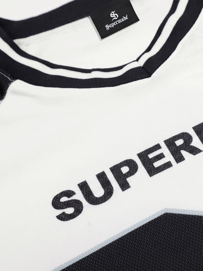 Graphic Mesh Long Sleeve Jersey Tee
