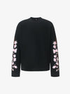 Floral Embroidered Waffle Long Sleeve Tee