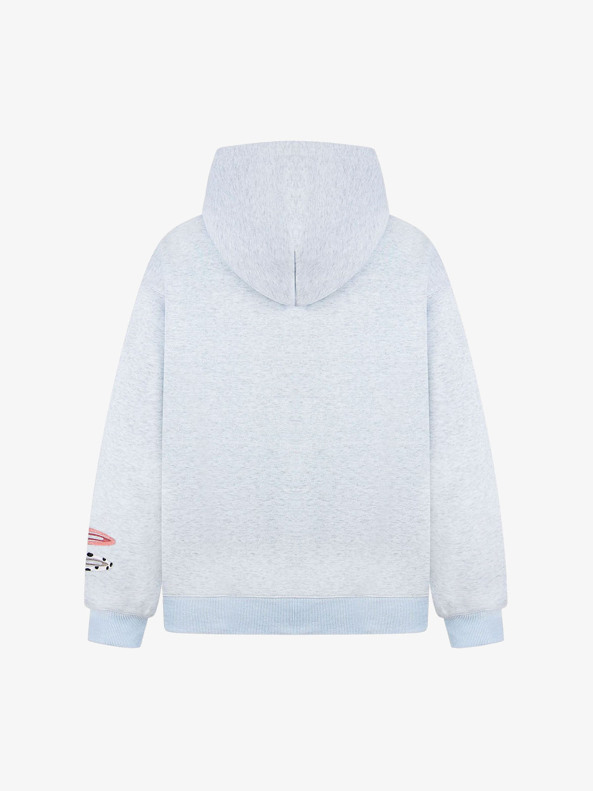 Cotton Blend Hoodie with Hair Clip Print Design for Men and Women 